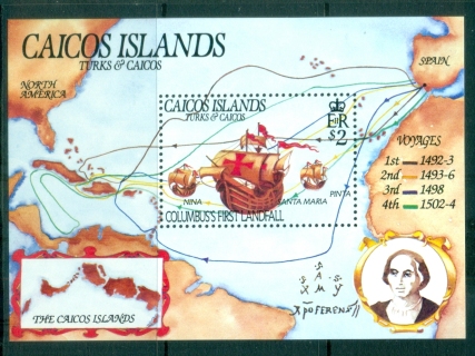 Caicos-Is-1984-Columbus-First-Landfall-MS-MUH