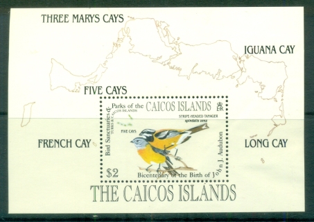 Caicos-Is-1985-Audubon-Birds-MS-MUH