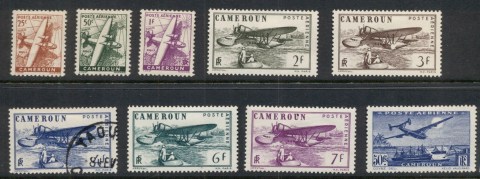 Cameroun 1946 Air Mail Asst, Seaplane