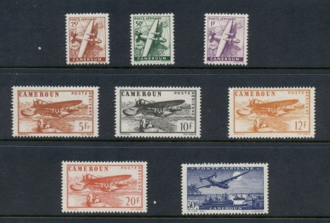 Cameroun 1943-44 Airmail Planes no RF (8/9, no 100f)