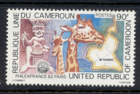 Cameroun 1982 Philexfrance, Giraffe