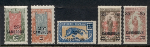 Cameroun 1924-25 Pictorials Surch.