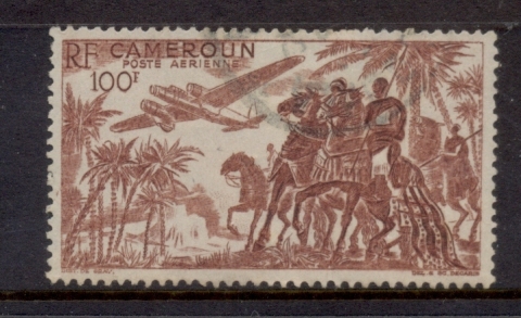 Cameroun 1947 Cavalry & Plane 100f