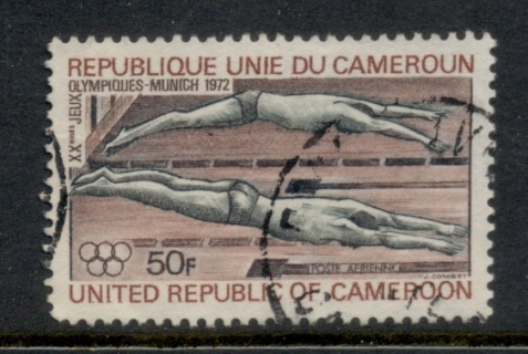 Cameroun 1972 Summer Olympics Munich 50f Swimming