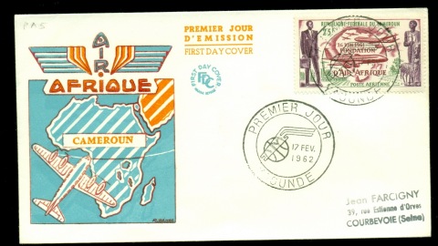 Cameroun 1962 Air Afrique FDC