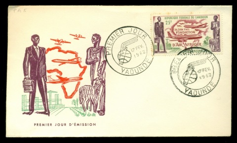 Cameroun 1962 Air Afrique  FDC