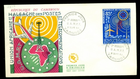 Cameroun 1963 African Postal Union FDC