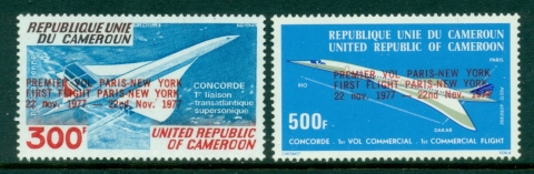 Cameroun 1977 Concorde, Opts Paris-New York