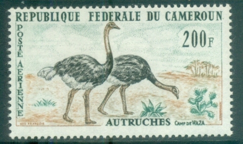 Cameroun 1962 Birds, Ostrich