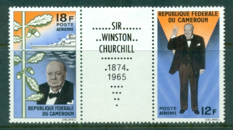 Cameroun 1965 Winston Churchil + label pr