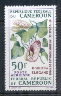 Cameroun-1969-Flowers-50fr-MUH