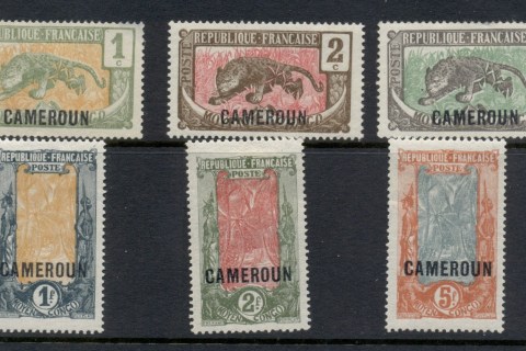 Cameroun 1921 Opts on Middle Congo Asst
