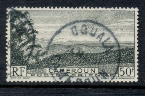 Cameroun 1947 Birds over Mountain Airmail 50f