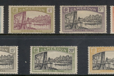 Cameroun 1925-27 Postage Dues Felling Tree Asst
