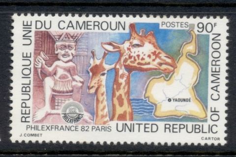 Cameroun 1982 Philexfrance, Giraffe