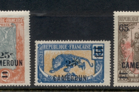 Cameroun 1924-25 Pictorials Surch.