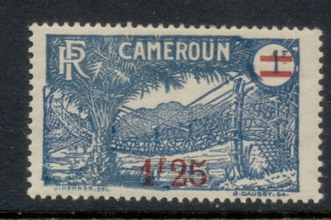 Cameroun 1926 Pictorial Surch. 1.25f on 1f