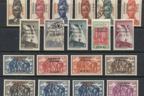 Cameroun 1940 Pictorials Opt Cameroun Francais Asst