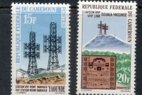 Cameroun 1963 High Frequency telegraph 15,20f