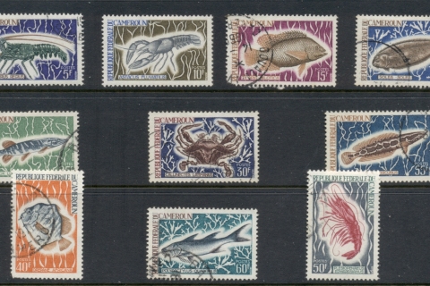 Cameroun 1968 Marine Life, Fish, Crustaceans