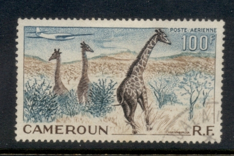 Cameroun 1955 Giraffes 100f