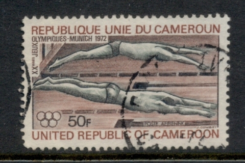 Cameroun 1972 Summer Olympics Munich 50f Swimming