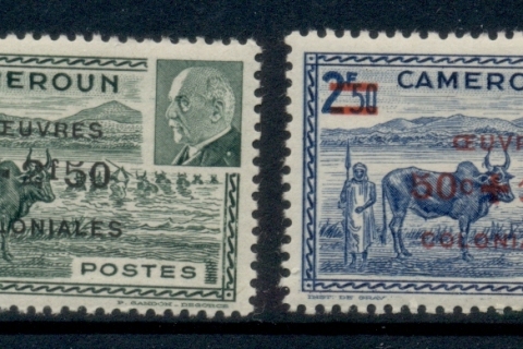 Cameroun 1944 Petain Surch.