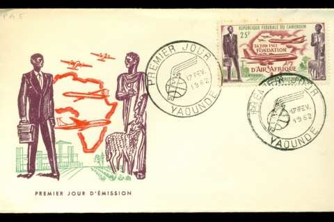 Cameroun 1962 Air Afrique  FDC