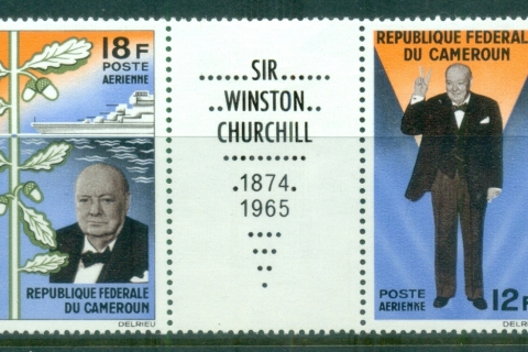 Cameroun 1965 Winston Churchil + label pr