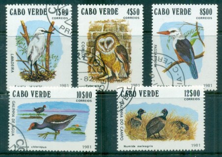 Cape-Verde-1981-Birds-CTO