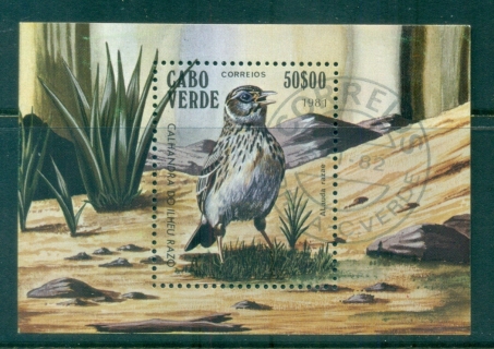 Cape-Verde-1981-Birds-MS-CTO