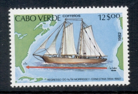 Cape-Verde-1982-returnof-the-Barque-Morrissey-Ernestina-MUH