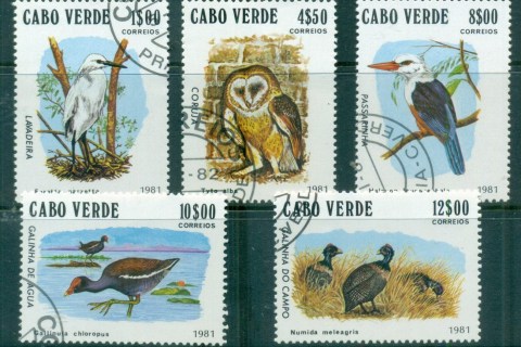 Cape-Verde-1981-Birds-CTO