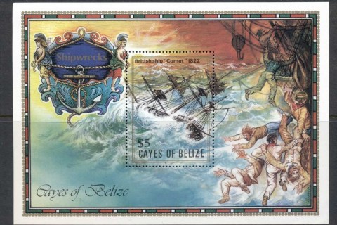 Cayes-of-Belize-1985-Shipwrecks-MS-MUH