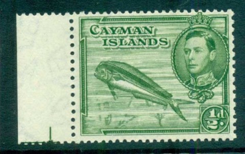 Cayman-Is-1938-43-1-2d-Dolhin-Fish-Perf-13x11-jpg-5-MUH-lot72649