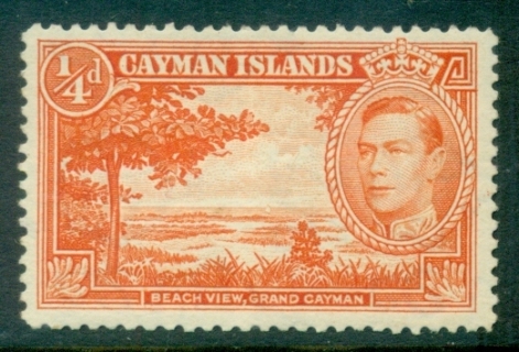 Cayman-Is-1938-43-KGVI-Pictorial-0-25d-Perf-12-5-MLH