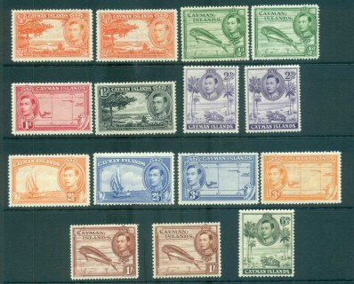 Cayman-Is-1938-43-KGVI-Pictorials-Ass-inc-Perfs-MUH-MLH-lot72640