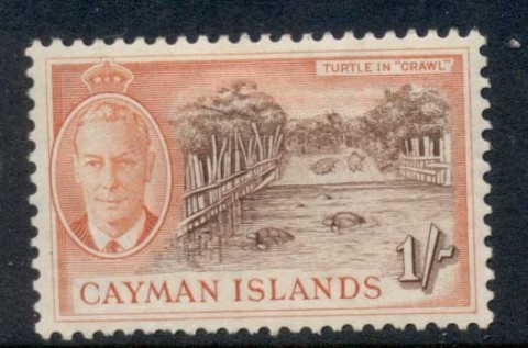 Cayman-Is-1950-KGVI-Pictorial-1-Turtle-Crawl-MLH