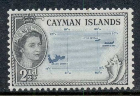 Cayman-Is-1953-59-QEII-Pictorial-2-5d-map-MLH