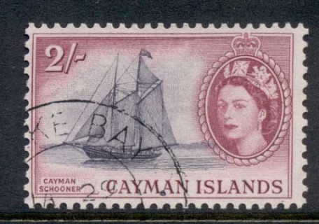 Cayman-Is-1953-59-QEII-Pictorial-2-Cayman-Schooner-FU