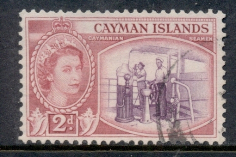 Cayman-Is-1953-59-QEII-Pictorial-2d-Caymanian-Seamen-FU