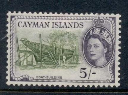 Cayman-Is-1953-59-QEII-Pictorial-5-Boat-Building-MLH