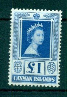 Cayman-Is-1953-QEII-1-pound-hv-MUH-lot72672