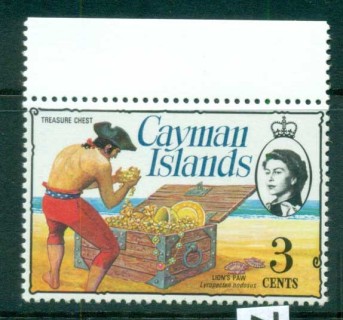 Cayman-Is-1974-75-3c-Pirate-Treasure-Chest-Defin-MUH-lot72531