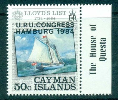 Cayman-Is-1984-UPU-Congress-Hamburg-Opt-MUH-lot72608