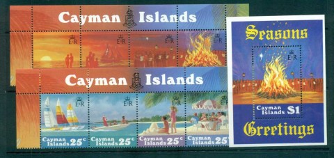 Cayman-Is-1984-Xmas-Strx2-MS-MUH-lot72611