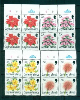 Cayman-Is-1987-Flowers-Blk-4-MUH-lot72626