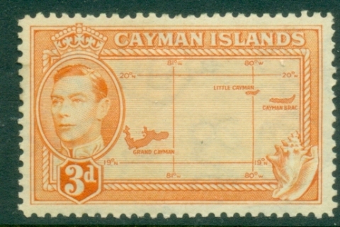 Cayman-Is-1938-43-KGVI-Pictorial-3d-Map-of-the-Islands-MLH