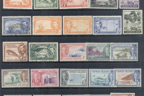 Cayman-Is-1938-on-KGVI-QEII-Assorted-Oddments-MLH-FU