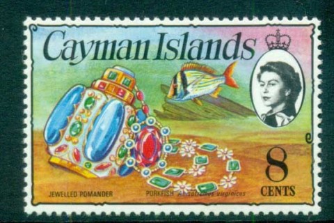 Cayman-Is-1974-75-8c-Jewels-Fish-Defin-MUH-lot72537